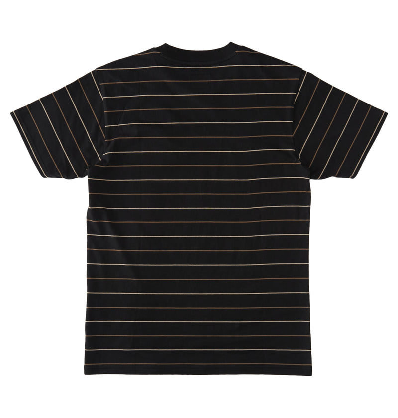 Load image into Gallery viewer, DC Men&#39;s Lowstate Stripe Standard fit T-Shirt Pirate Black Lowstate Stripe ADYKT03233-XKCK
