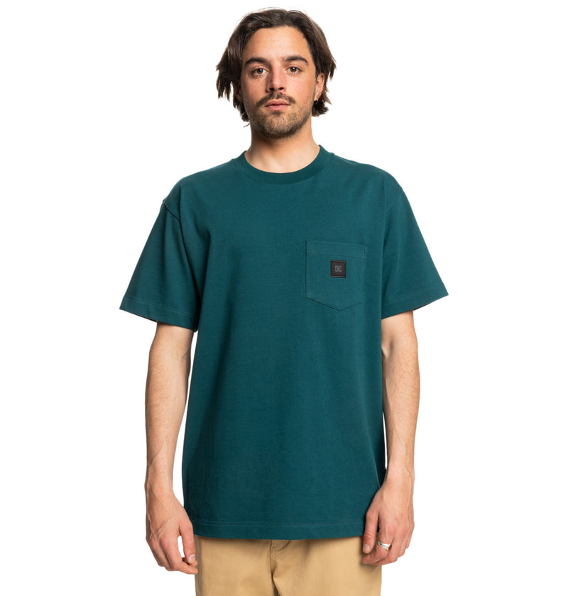Load image into Gallery viewer, DC Men&#39;s 1994 Short Sleeve Pocket T-Shirt Deep Teal ADYKT03246-BTG0
