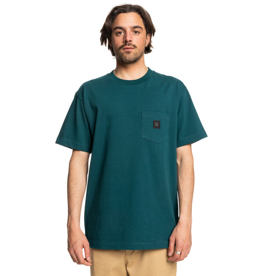 DC Men's 1994 Short Sleeve Pocket T-Shirt Deep Teal ADYKT03246-BTG0