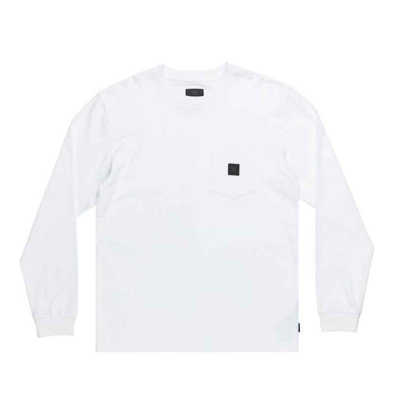 Load image into Gallery viewer, DC Men&#39;s 1994 Long Sleeve Pocket T-Shirt White ADYKT03247_WBB0
