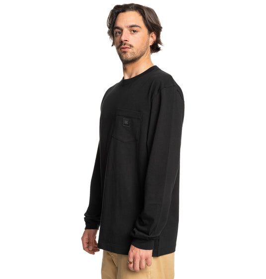 DC Men's 1994 Long Sleeve Pocket T-Shirt Black ADYKT03247_KVJ0