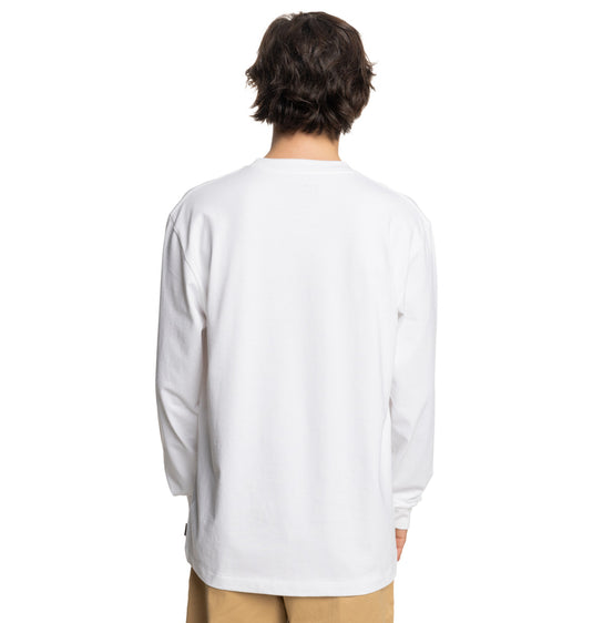 DC Men's 1994 Long Sleeve Pocket T-Shirt White ADYKT03247_WBB0