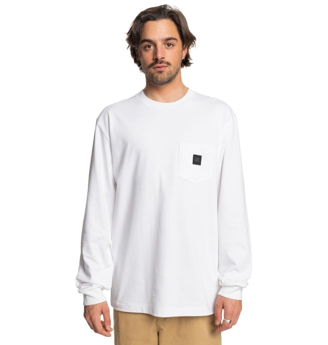 DC Men's 1994 Long Sleeve Pocket T-Shirt White ADYKT03247_WBB0