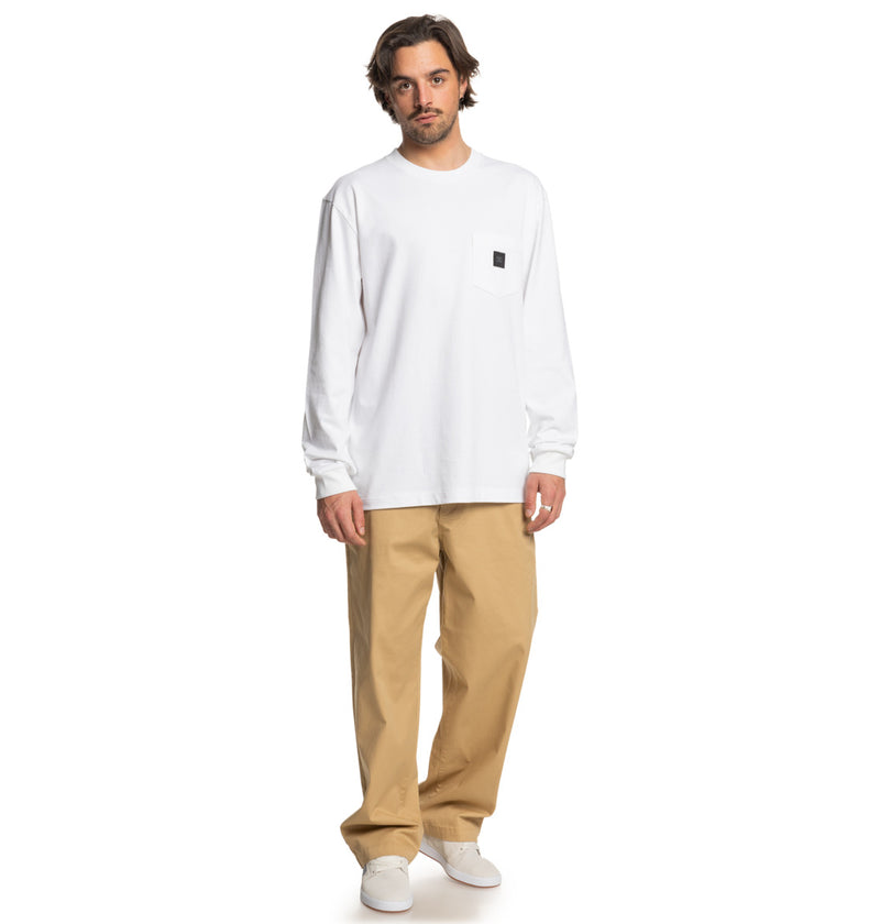 Load image into Gallery viewer, DC Men&#39;s 1994 Long Sleeve Pocket T-Shirt White ADYKT03247_WBB0
