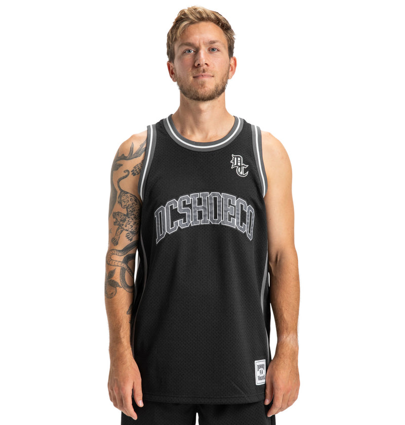 Load image into Gallery viewer, DC Men&#39;s Hoops Basketball Tank Black ADYKT03257_KVJ0
