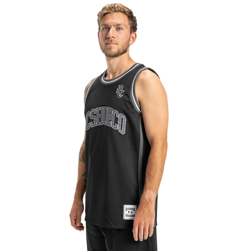 Load image into Gallery viewer, DC Men&#39;s Hoops Basketball Tank Black ADYKT03257_KVJ0
