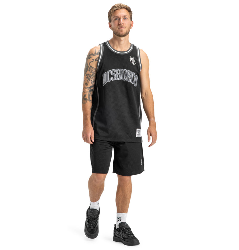 Load image into Gallery viewer, DC Men&#39;s Hoops Basketball Tank Black ADYKT03257_KVJ0
