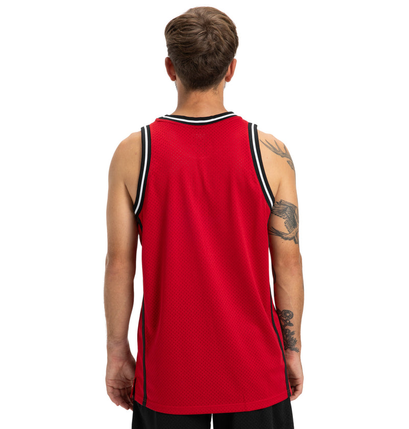 Load image into Gallery viewer, DC Men&#39;s Hoops Basketball Tank Barbados Cherry ADYKT03257_RZN0
