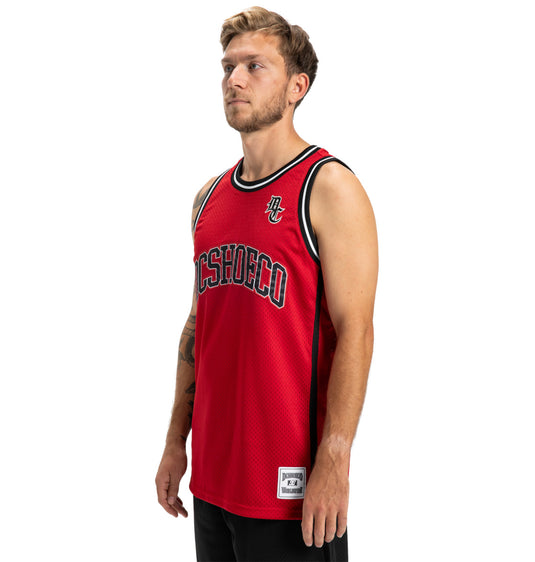 DC Men's Hoops Basketball Tank Barbados Cherry ADYKT03257_RZN0