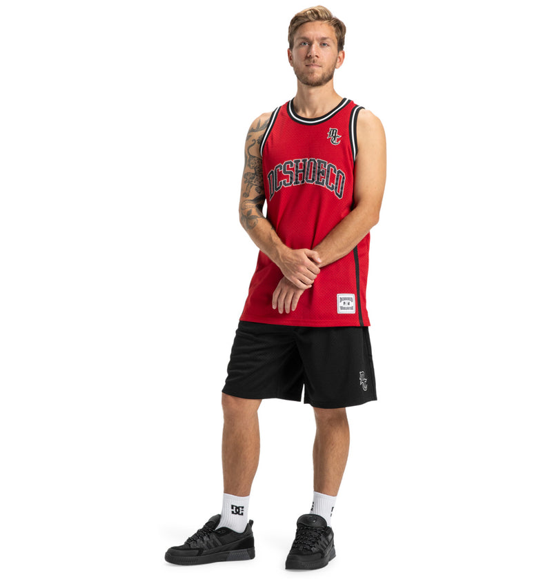 Load image into Gallery viewer, DC Men&#39;s Hoops Basketball Tank Barbados Cherry ADYKT03257_RZN0

