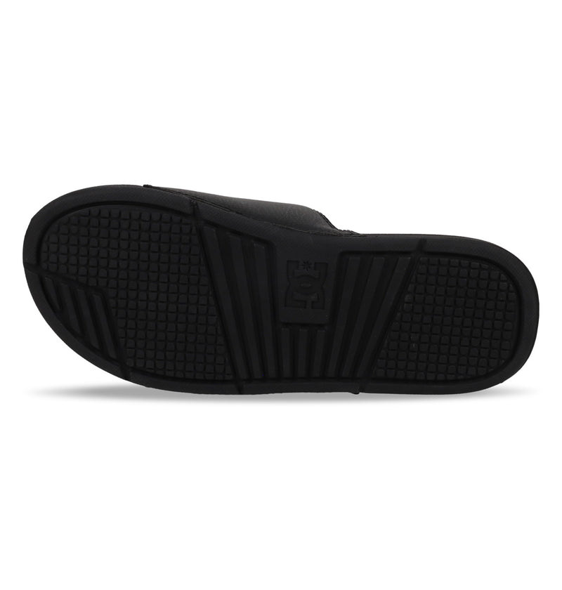 Load image into Gallery viewer, DC Unisex Bolsa Slides Black/Black/Black ADYL100026-3BK

