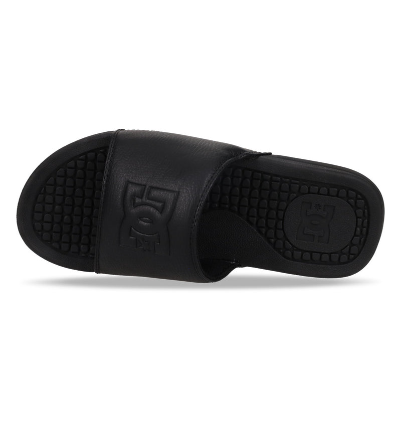 Load image into Gallery viewer, DC Unisex Bolsa Slides Black/Black/Black ADYL100026-3BK
