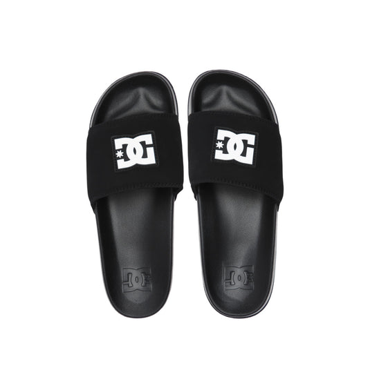 DC Unisex Slide Slider Black/Black/White ADYL100043-XKKW