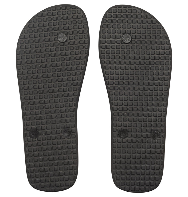 Load image into Gallery viewer, DC Men&#39;s Spray Flip Flops Black/Black/White ADYL100080-BLW
