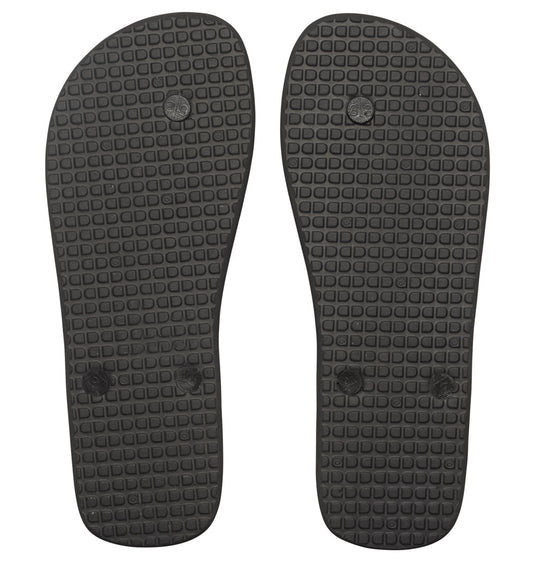 DC Men's Spray Flip Flops Black/Black/White ADYL100080-BLW