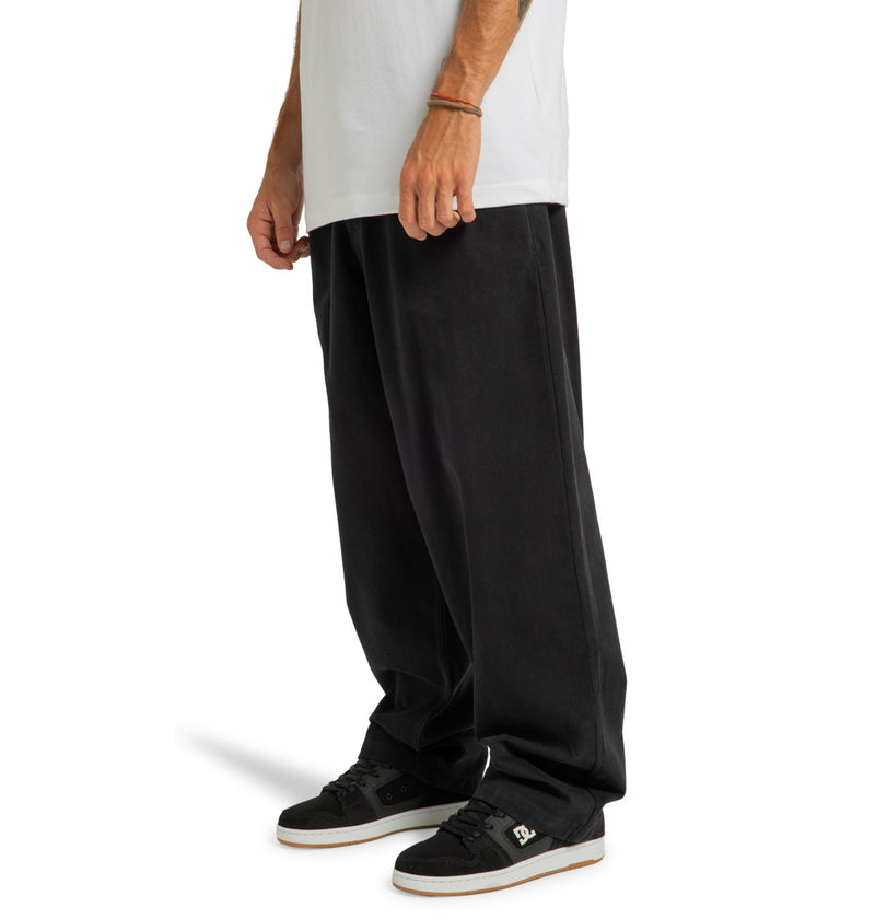 Load image into Gallery viewer, DC Men&#39;s Rafter Pull On Chino Pants Black ADYNP03092-KVJ0
