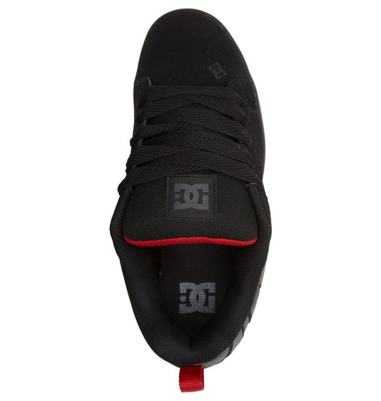 DC Men's Court Graffik Shoes Black/Grey/Red ADYS100442-BYR