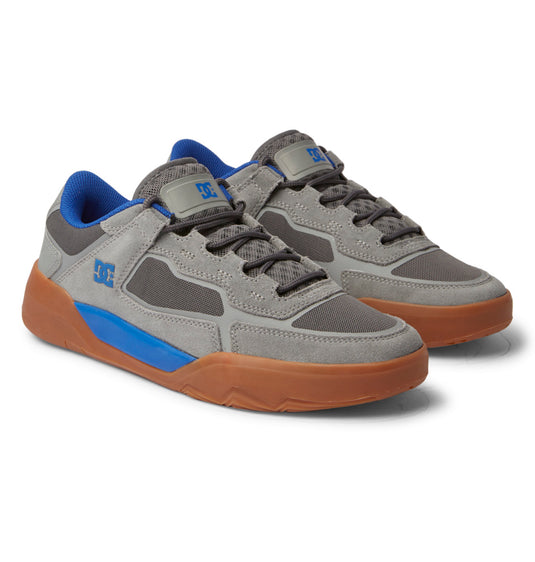 DC Men's Metric S Leather Skate Shoes Grey/Gum ADYS100634-2GG
