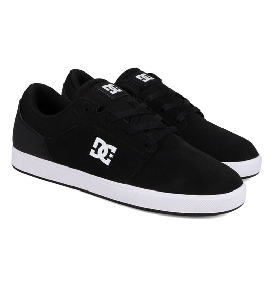 DC Men's Crisis 2 Leather Shoes Black/White ADYS100647-BKW