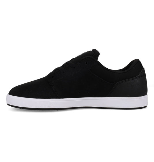 DC Men's Crisis 2 Leather Shoes Black/White ADYS100647-BKW
