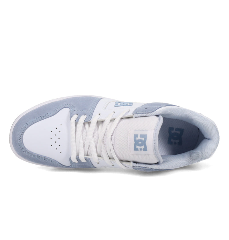 Load image into Gallery viewer, DC Womens&#39; Manteca 4 Leather Shoes Grey/White ADYS100765-026
