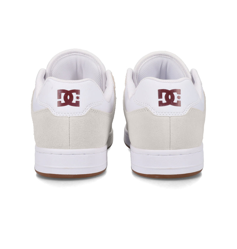 Load image into Gallery viewer, DC Womens&#39; Manteca 4 Leather Shoes White/Maroon ADYS100765-118

