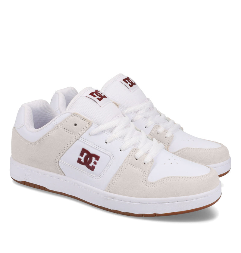 Load image into Gallery viewer, DC Womens&#39; Manteca 4 Leather Shoes White/Maroon ADYS100765-118
