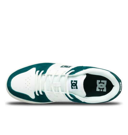 DC Men's Manteca 4 Leather Shoes Dark Green ADYS100765-365