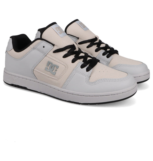 DC Unisex Manteca 4 Leather Shoes Lt Grey/Khaki ADYS100765-GK2