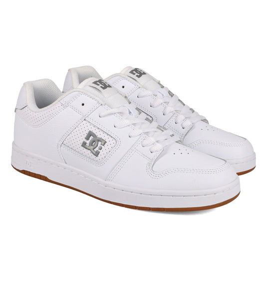 DC Men's Manteca 4 Leather Shoes White/Battleship/White ADYS100765-HBW