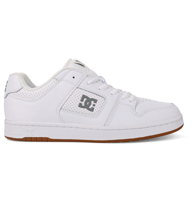 DC Men's Manteca 4 Leather Shoes White/Battleship/White ADYS100765-HBW