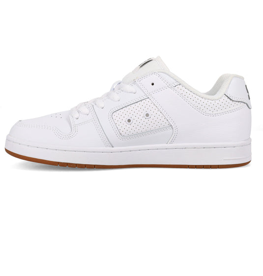 DC Men's Manteca 4 Leather Shoes White/Battleship/White ADYS100765-HBW
