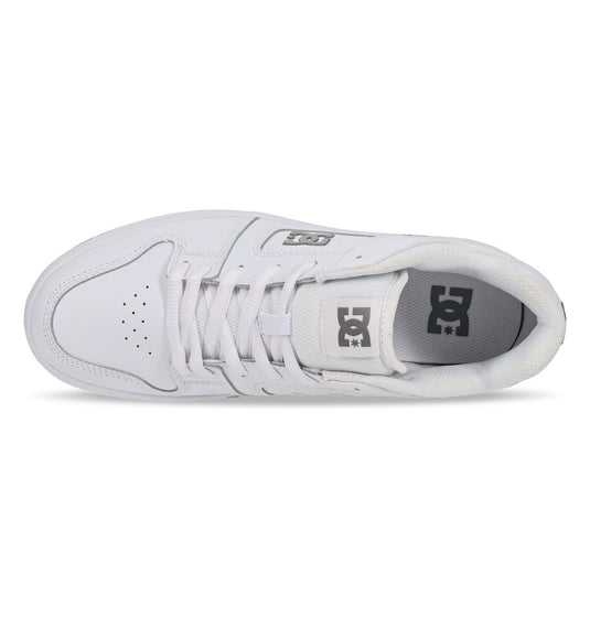 DC Men's Manteca 4 Leather Shoes White/Battleship/White ADYS100765-HBW