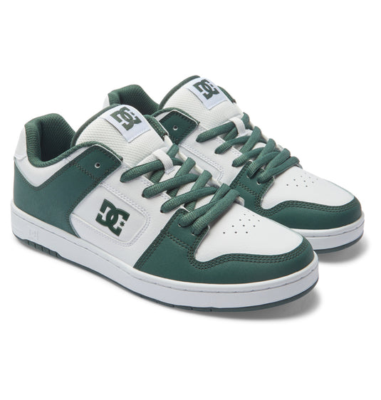 DC Unisex Manteca 4 Leather Shoes White/Dark Olive ADYS100765-HDV