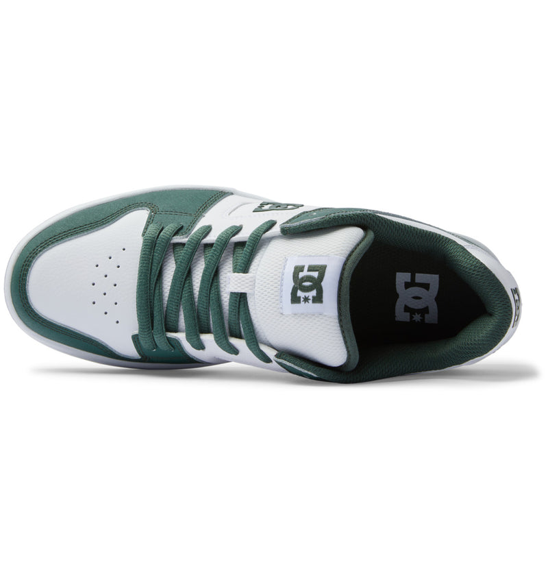 Load image into Gallery viewer, DC Unisex Manteca 4 Leather Shoes White/Dark Olive ADYS100765-HDV
