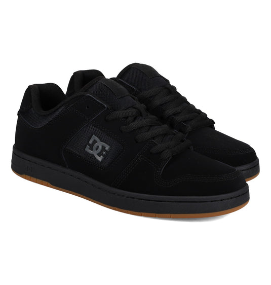 DC Men's Manteca 4 Leather Shoes Black/Black/Gum ADYS100765-KKG