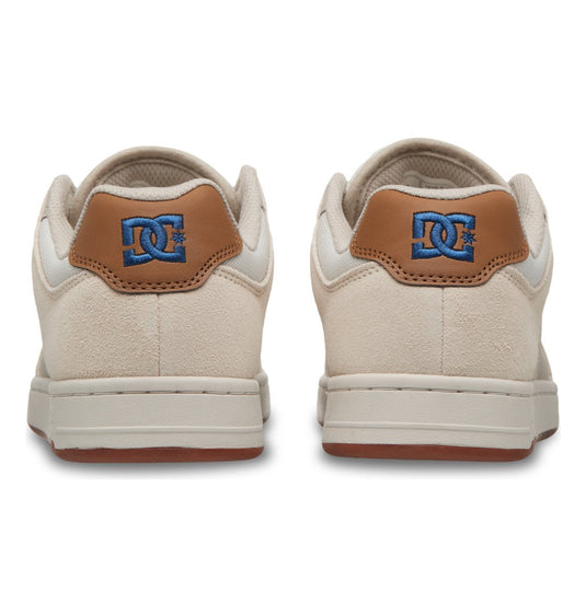 DC Unisex Manteca 4 Leather Shoes Tan/Blue/Gum ADYS100765-TGM