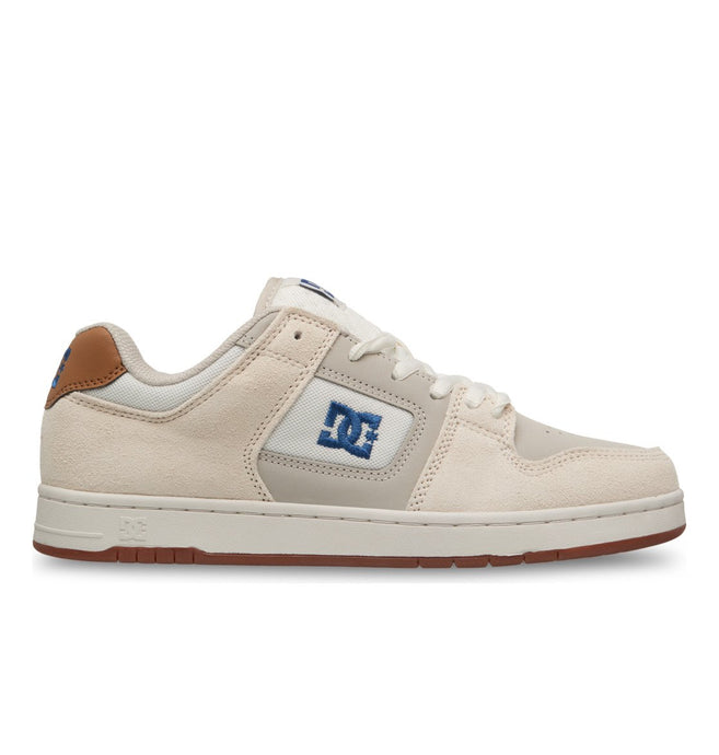 DC Unisex Manteca 4 Leather Shoes Tan/Blue/Gum ADYS100765-TGM