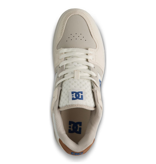 DC Unisex Manteca 4 Leather Shoes Tan/Blue/Gum ADYS100765-TGM