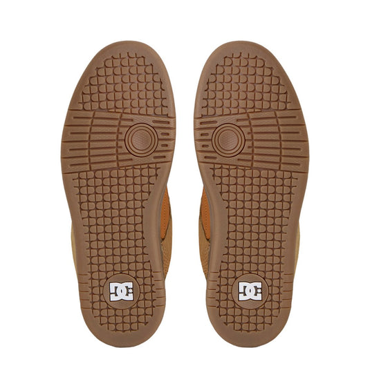 DC Women's Manteca 4 S Leather Skate Shoes Tan/Gum ADYS100766-256