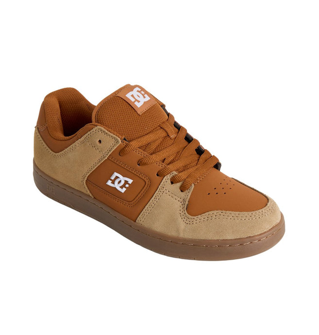 DC Women's Manteca 4 S Leather Skate Shoes Tan/Gum ADYS100766-256