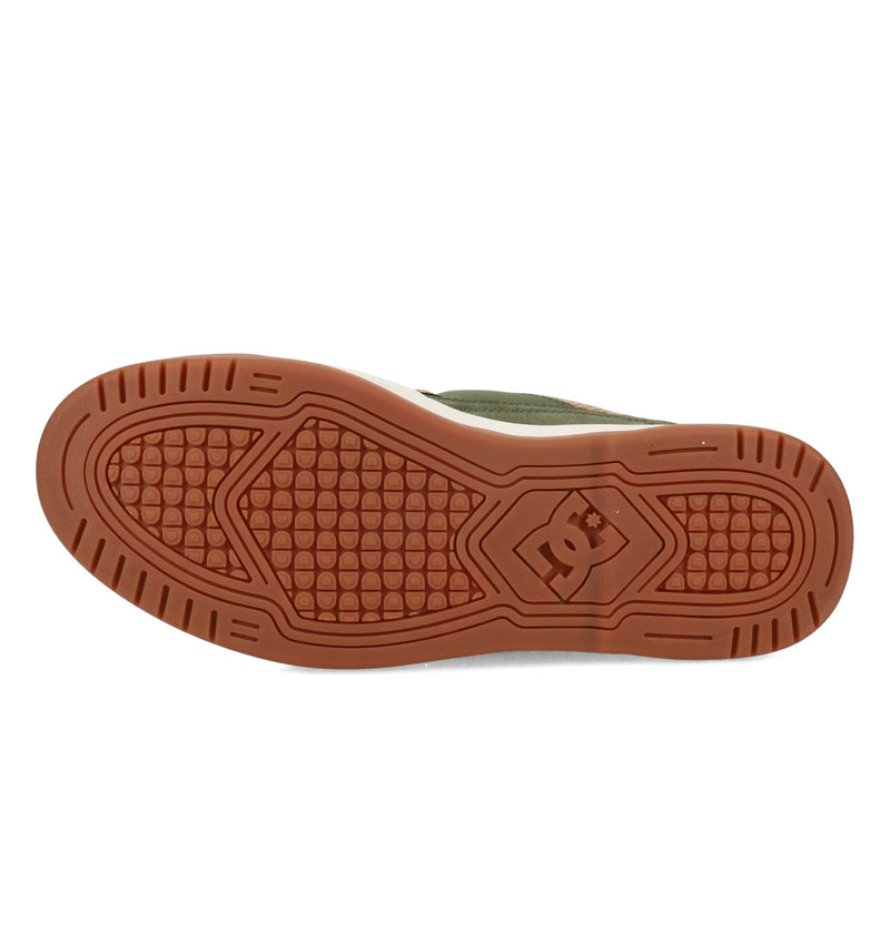 Load image into Gallery viewer, DC Mens&#39; Construct Leather Shoes Tan/Olive/Black ADYS100822-210
