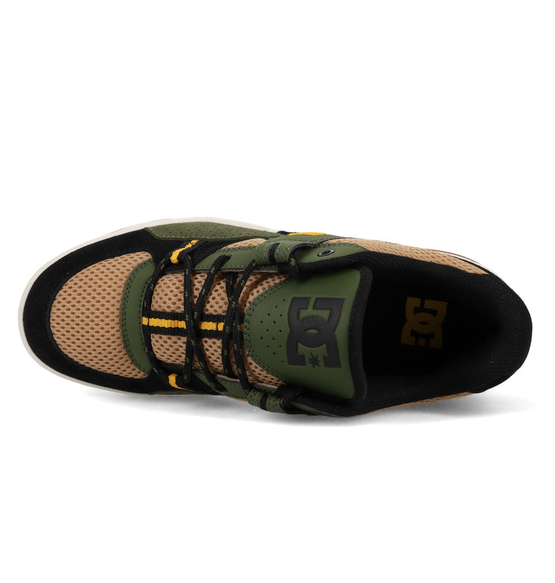 Load image into Gallery viewer, DC Mens&#39; Construct Leather Shoes Tan/Olive/Black ADYS100822-210
