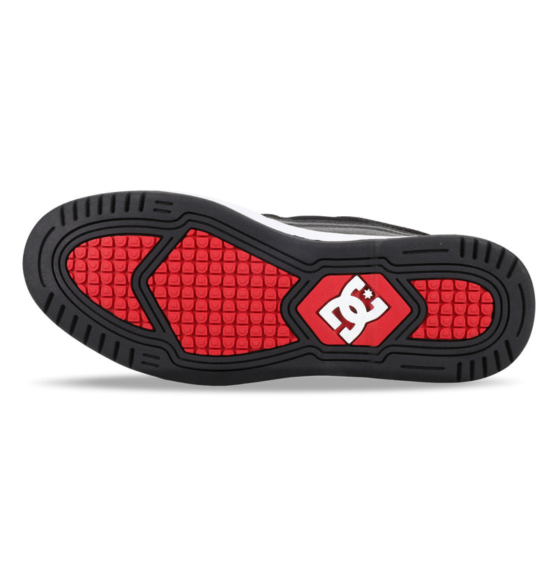 Load image into Gallery viewer, DC Men&#39;s Construct Leather Shoes Black/Red ADYS100822-BLR
