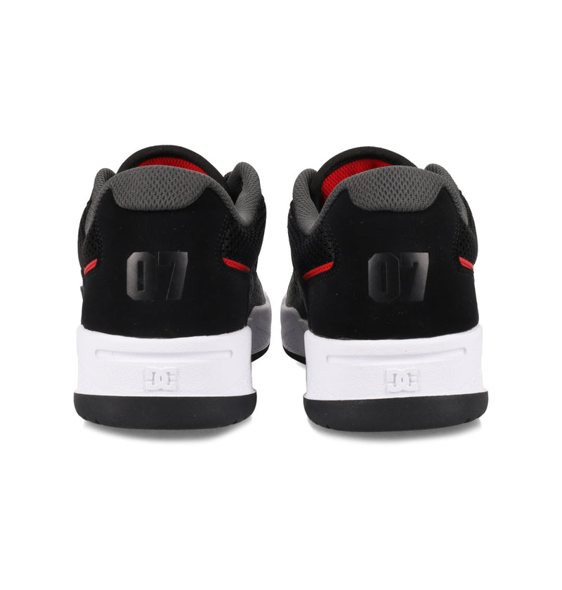 Load image into Gallery viewer, DC Men&#39;s Construct Leather Shoes Black/Red ADYS100822-BLR

