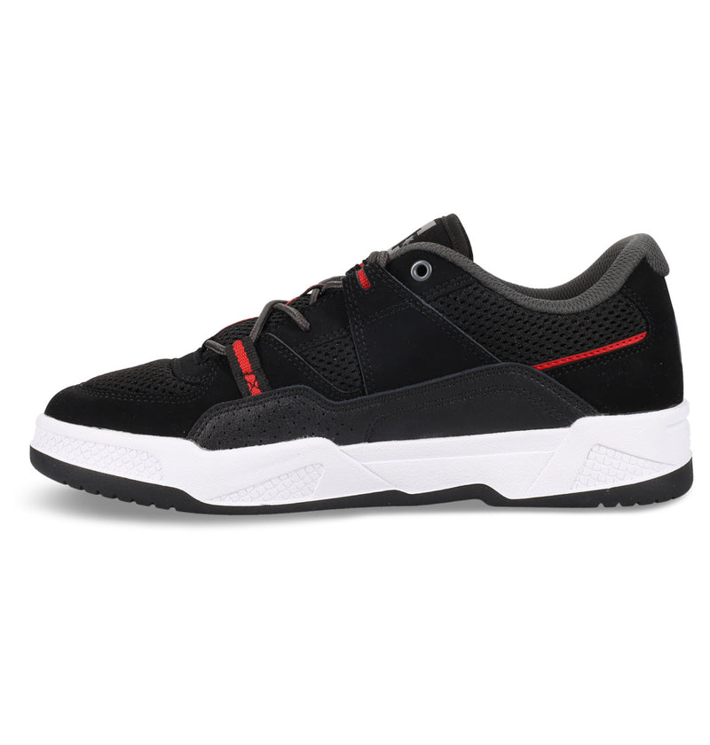 Load image into Gallery viewer, DC Men&#39;s Construct Leather Shoes Black/Red ADYS100822-BLR
