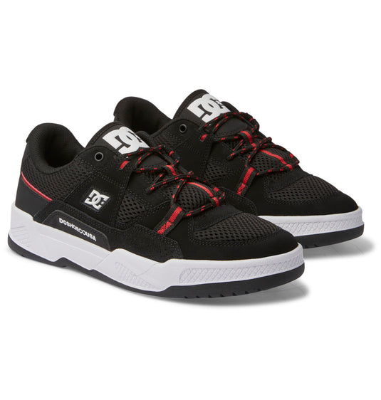 DC Men's Construct Shoes Black/Hot Coral ADYS100822-KHO