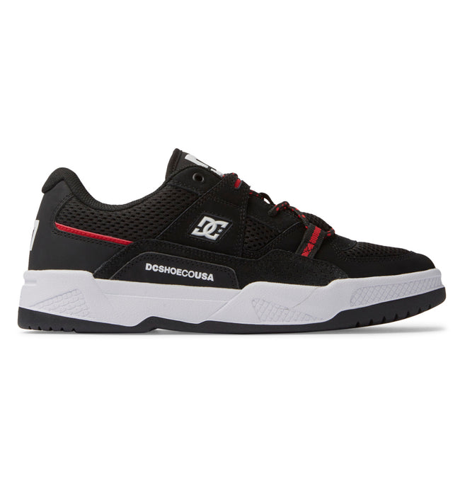 DC Men's Construct Shoes Black/Hot Coral ADYS100822-KHO