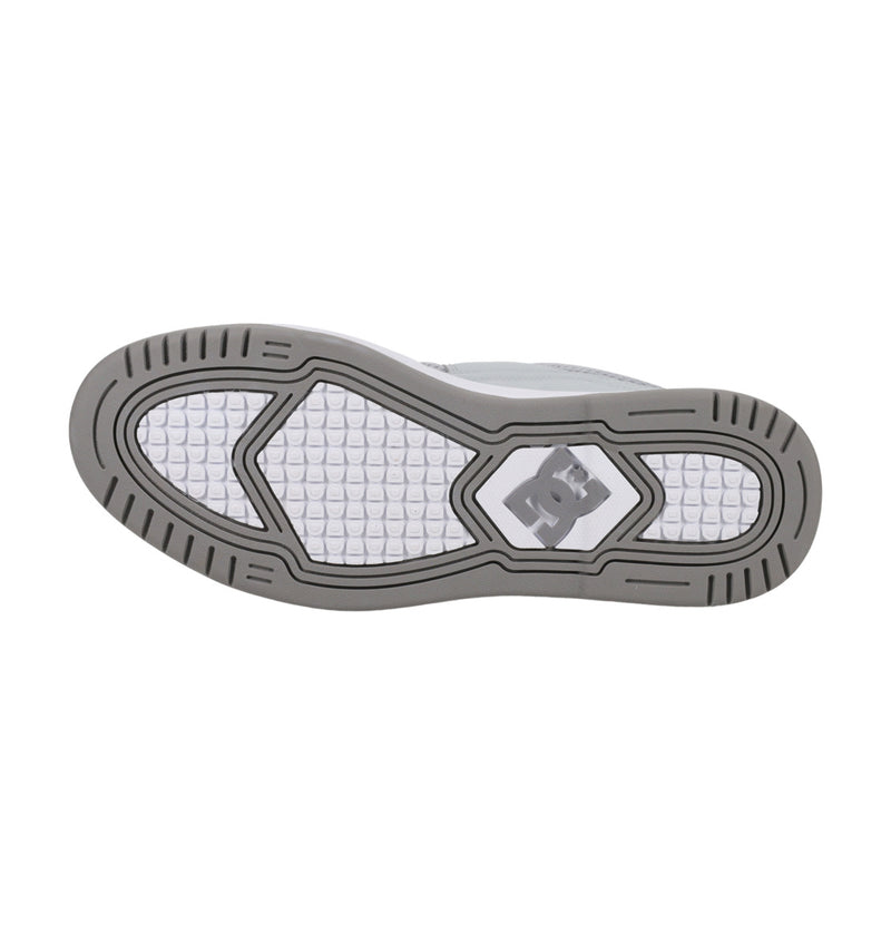 Load image into Gallery viewer, DC Men&#39;s Construct Leather Shoes Grey/Grey/White ADYS100822-XSSW
