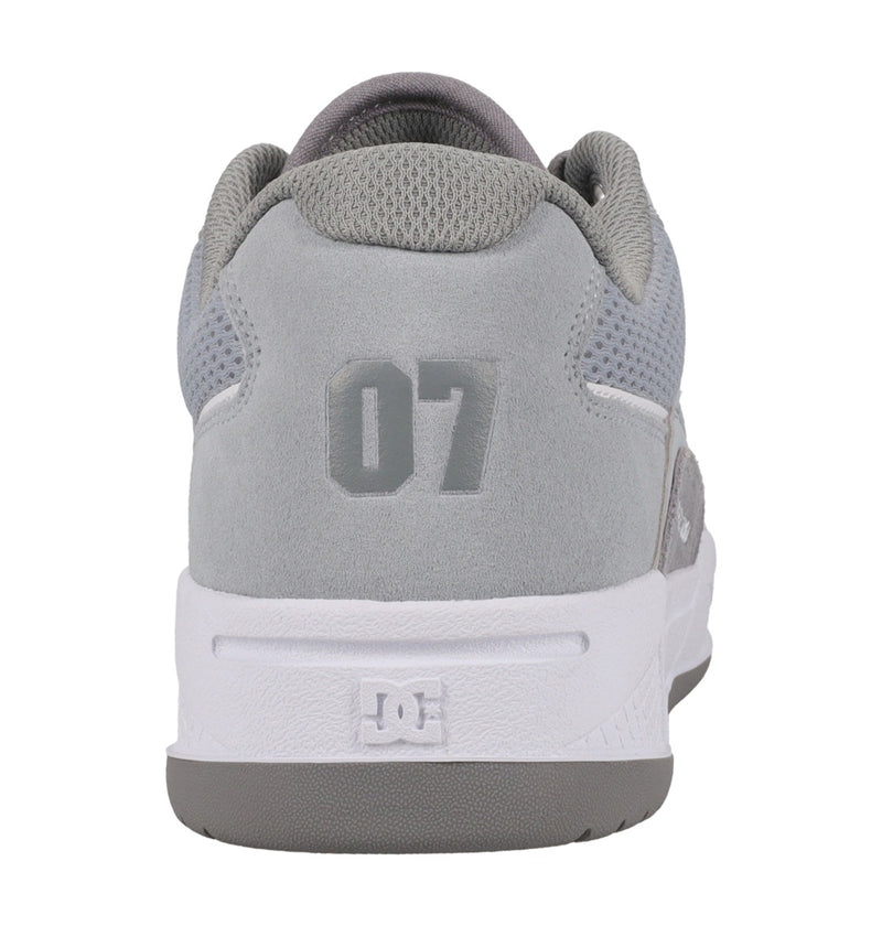 Load image into Gallery viewer, DC Men&#39;s Construct Leather Shoes Grey/Grey/White ADYS100822-XSSW
